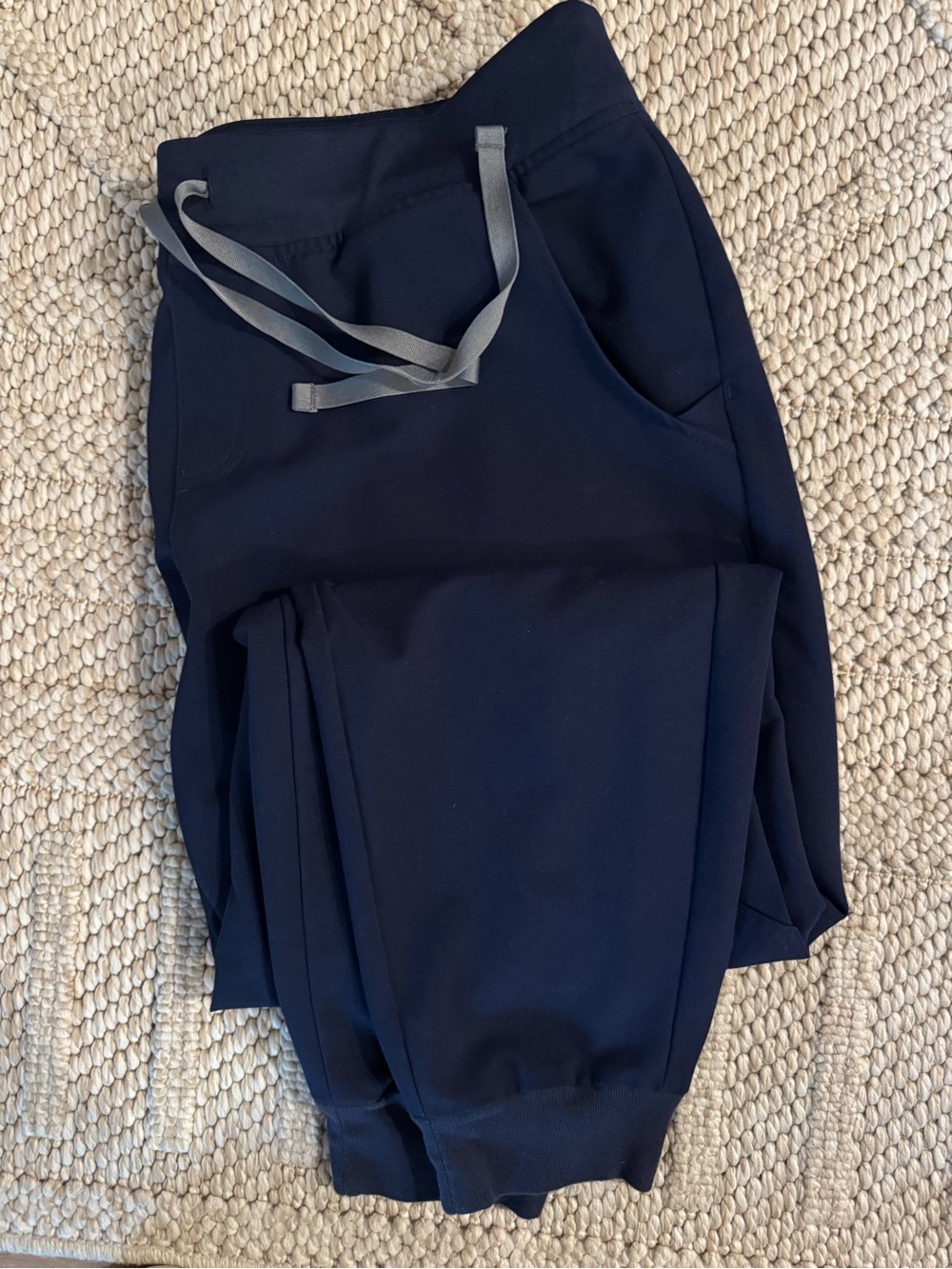 FIGS Navy Drawstring Jogger Pants